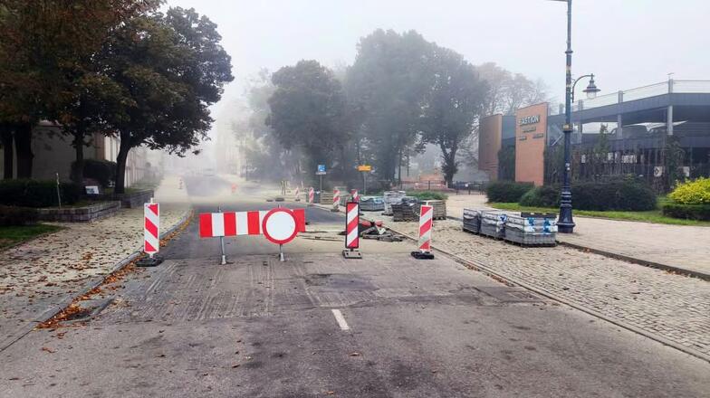 Centrum Malborka zamknięte dla samochodów. Tydzień utrudnień na ważnym skrzyżowaniu
