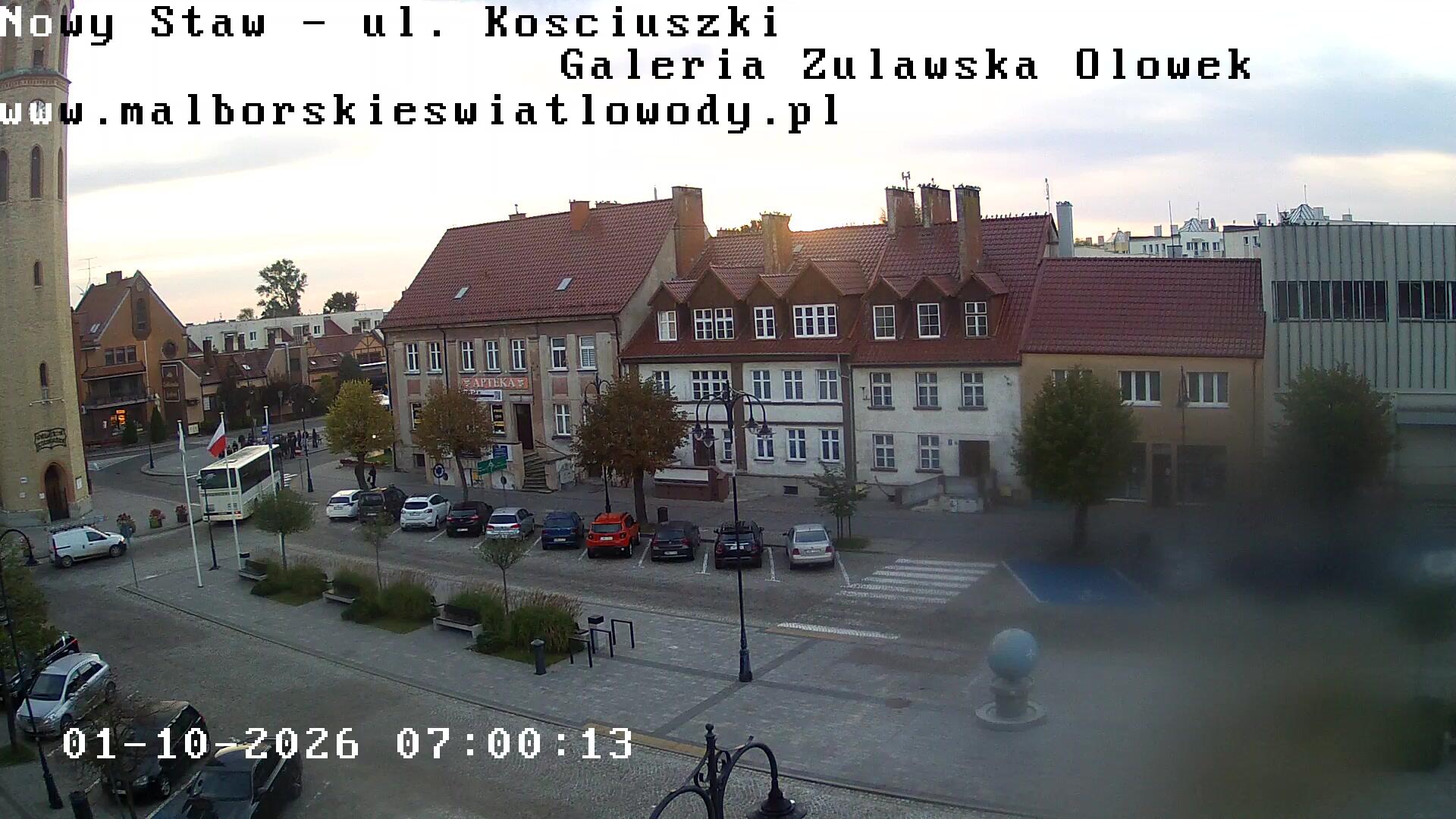 Podgląd: Nowy Staw - Galeria Żuławska Ołówek - ul. Kościuszki. Kamery w Nowym Stawie