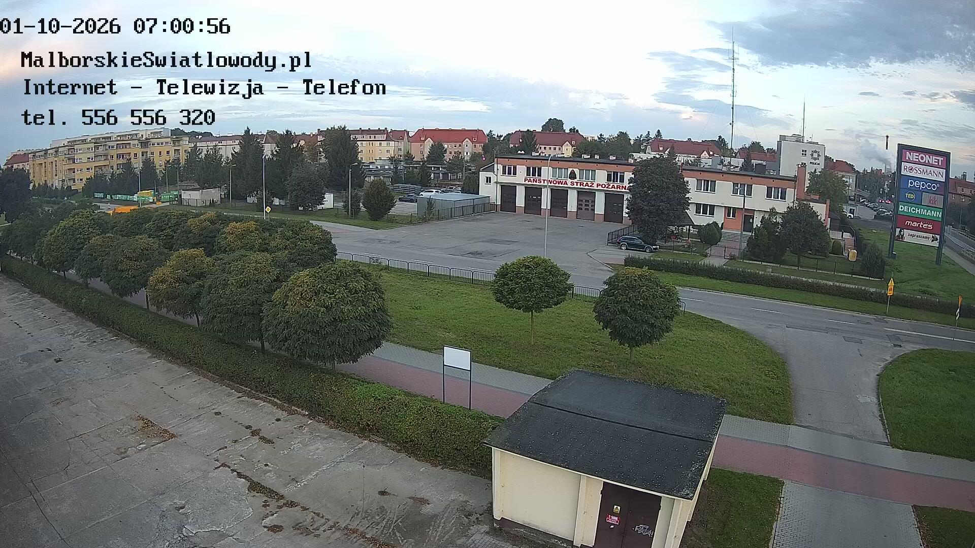 Podgląd: Józefa Wybickiego Malbork - Państwowa Straż Pożarna - Kamera Pogodowa na żywo