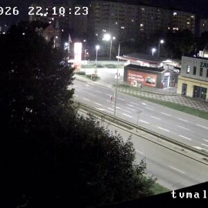 Malbork Al. Rodła / Mickiewicza - widok LIVE HD aktualna pogoda i ruch na DK 22. Kamery w Malborku.